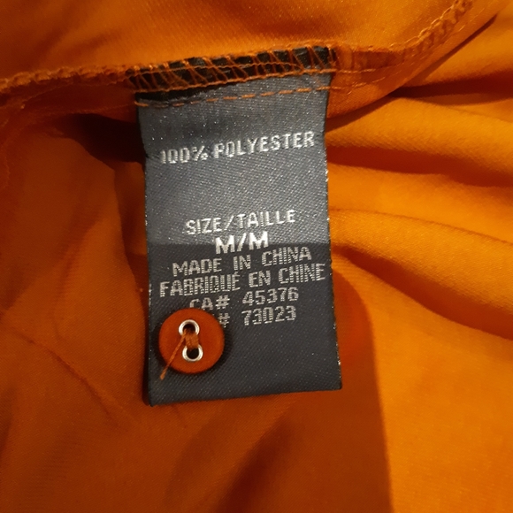 Brand New Burnt Orange Smocked Pie Crust Collar Blouse - Picture 12 of 12